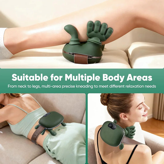 Smart Electric Neck & Shoulder Massager – Heated Deep Kneading