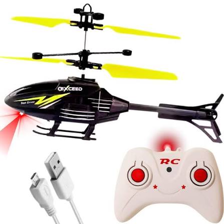 Remote Control Rechargeable Helicopter Toy for Kids – Gravity Sensor, USB Charging