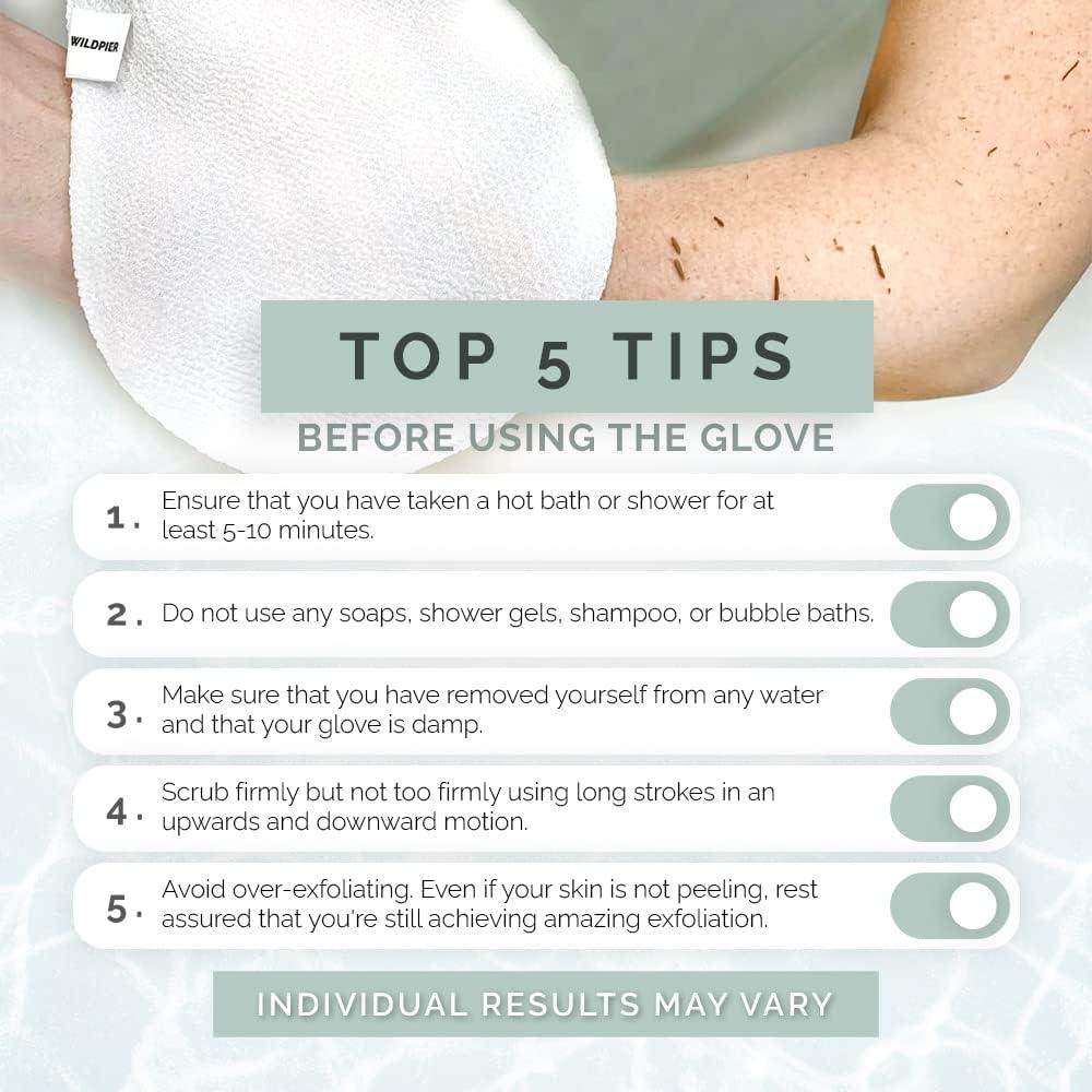 Exfoliating Body Scrub Gloves – Skin Smoothing & Self-Tan Removal