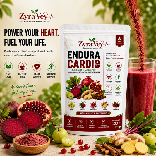 ZyraVey Endura Cardio Boost Energy Drink Mix – Amla, Beetroot & Pomegranate | 100g