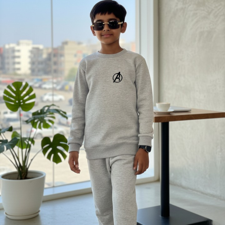 Kids Winter Tracksuit – Warm Sweatshirt & Trouser Set for Boys & Girls