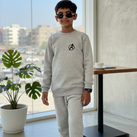 Kids Winter Tracksuit – Warm Sweatshirt & Trouser Set for Boys & Girls