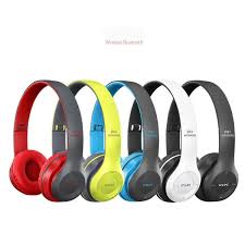 P47 Wireless Bluetooth Foldable Headphones with Mic, FM & TF Card