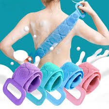 Silicone Body Back Scrubber – Double-Sided Exfoliating Shower Brush for Men & Women