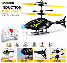 Remote Control Rechargeable Helicopter Toy for Kids – Gravity Sensor, USB Charging