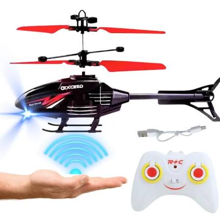 Remote Control Rechargeable Helicopter Toy for Kids – Gravity Sensor, USB Charging