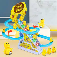 Duck Slide Track Racing Toy for Kids – Lights & Music Educational Toy