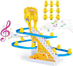 Duck Slide Track Racing Toy for Kids – Lights & Music Educational Toy