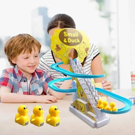 Duck Slide Track Racing Toy for Kids – Lights & Music Educational Toy
