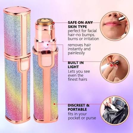 Rechargeable Women's Eyebrows & Facial Hair Trimmer