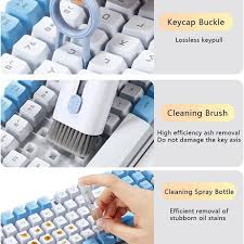 7-in-1 Keyboard Cleaning Kit – Multi-Function Cleaner & Keycap Puller